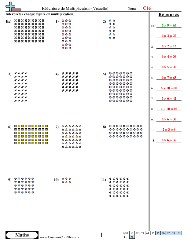  - reecriture-de-multiplication-visuel worksheet