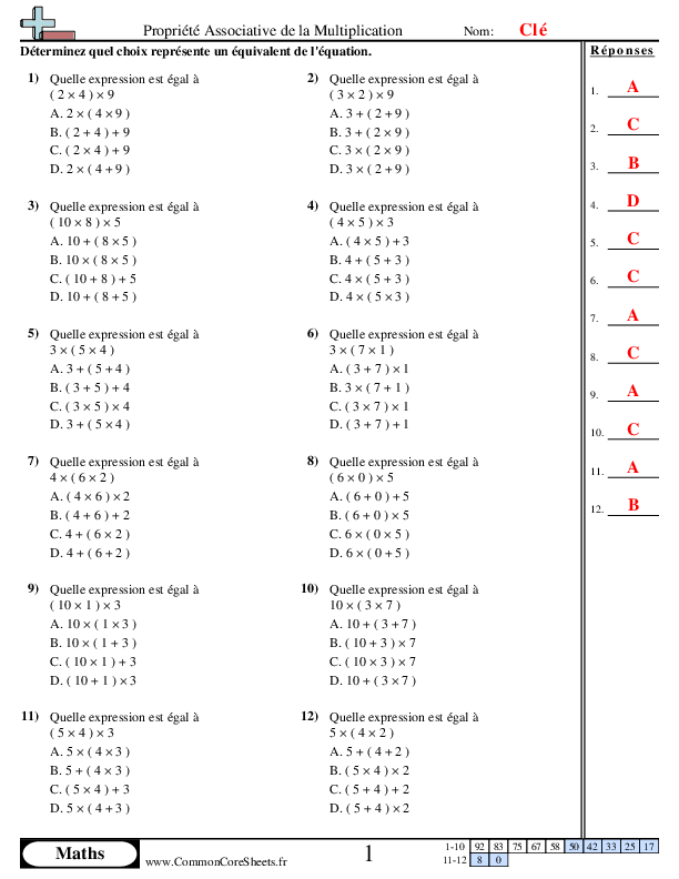  - propriete-associative-de-la-multiplication worksheet