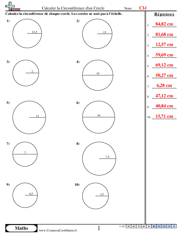  - circonference-du-cercle worksheet
