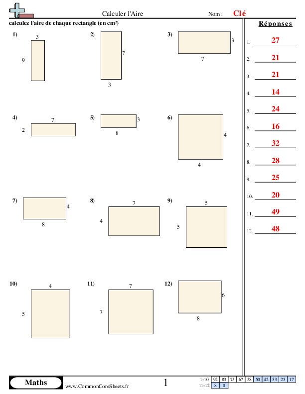  - calcul-d-aire worksheet