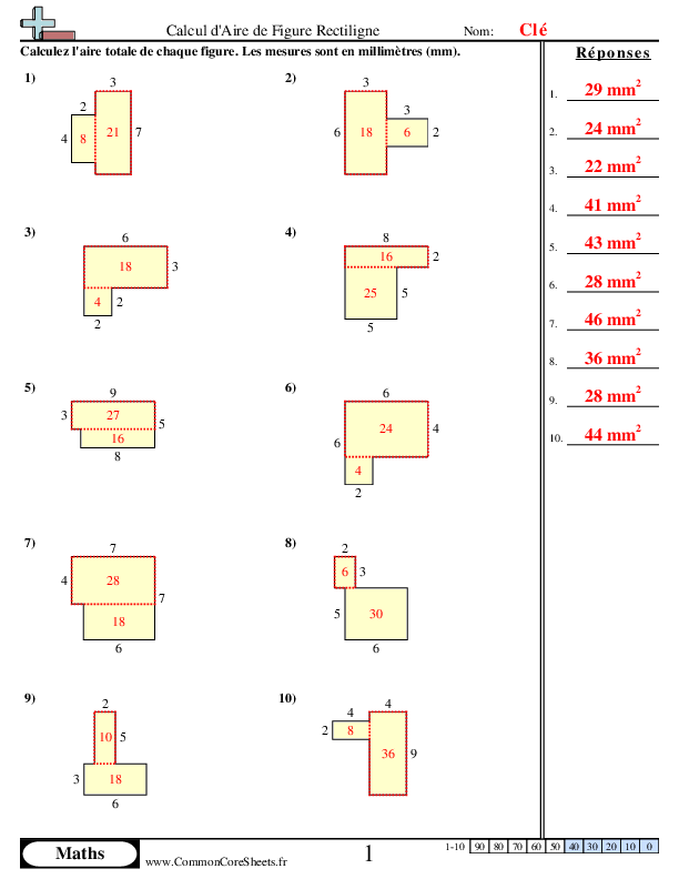  - aire-de-figure-rectiligne worksheet