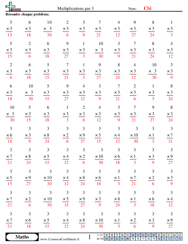  - multiplications-par-3 worksheet