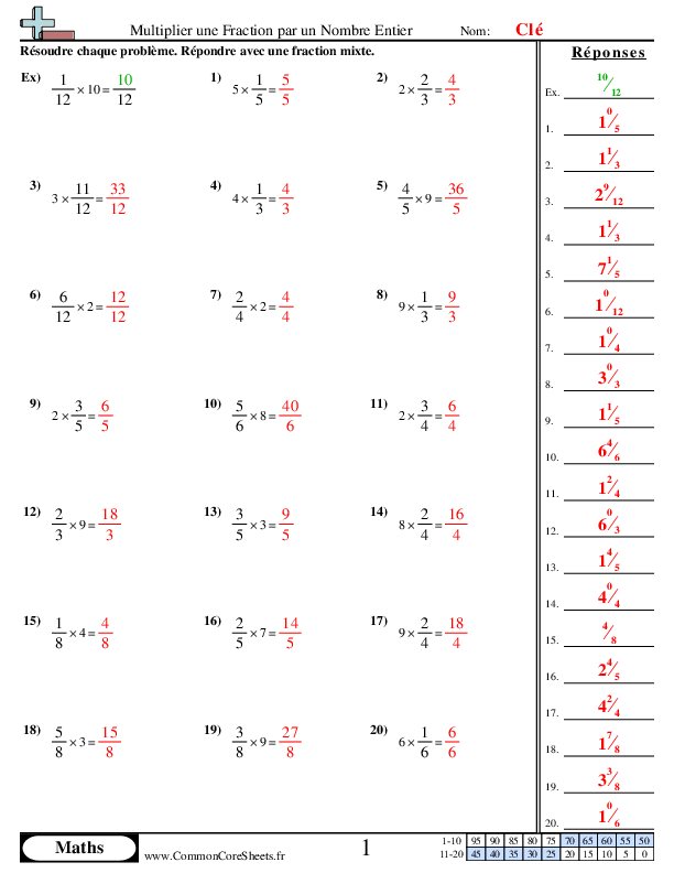  - multiplier-une-fraction-par-un-nombre-entier worksheet