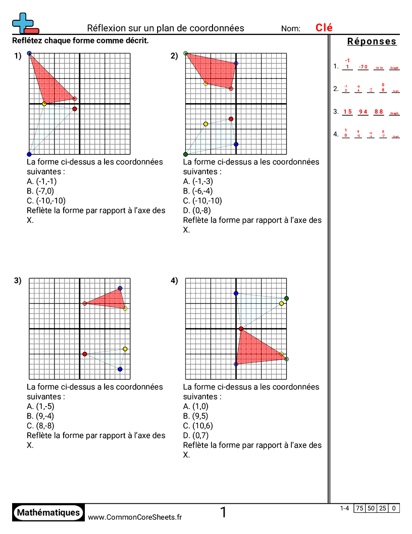  - effectuer-une-symetrie-sur-le-plan-de-coordonnees worksheet