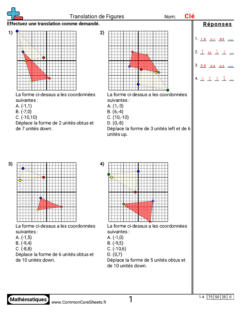  - effectuer-une-translation-sur-le-plan-de-coordonnees worksheet