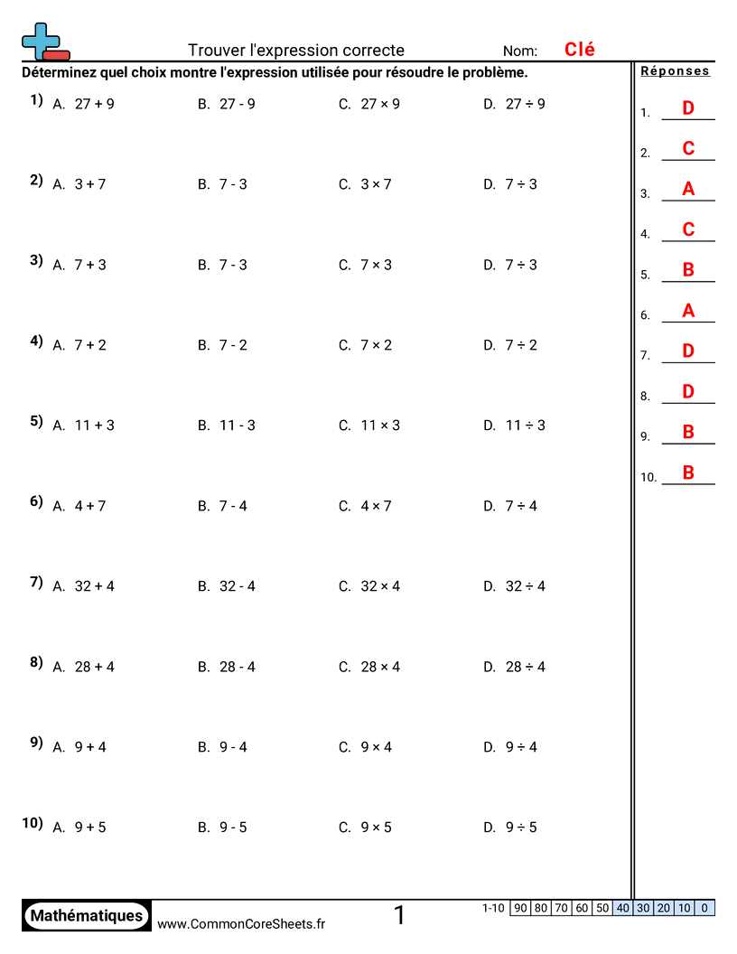 Fiches d'Exercices de Problèmes à Multi-Etapes - addition-soustraction-multiplication-et-division worksheet