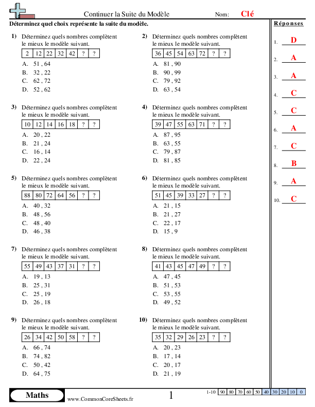  - continuer-la-suite-du-modele worksheet