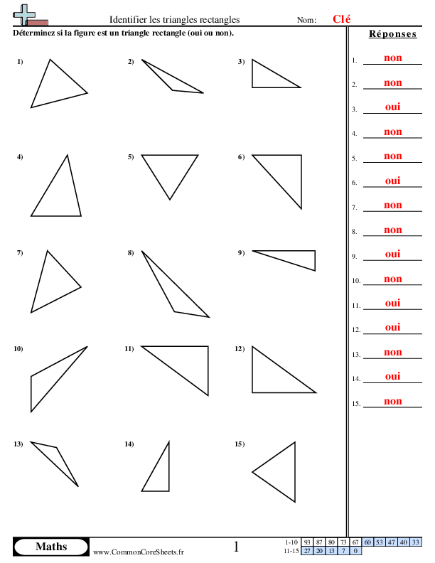  - identifier-les-triangles-rectangles worksheet
