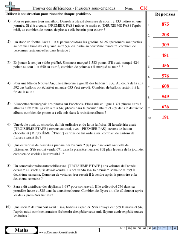  - 870 worksheet