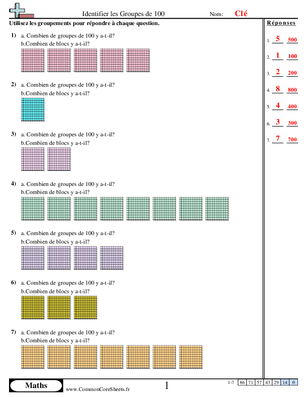  - identifier-les-groupes-de-100 worksheet