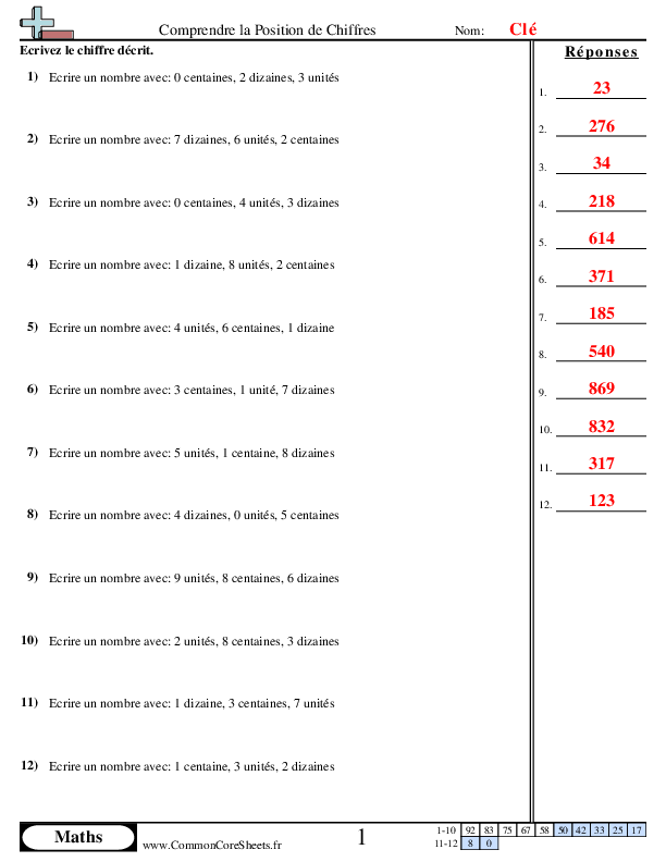  - comprendre-la-position-de-chiffres-3-chiffres worksheet