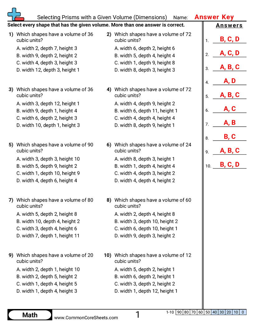 Related worksheet