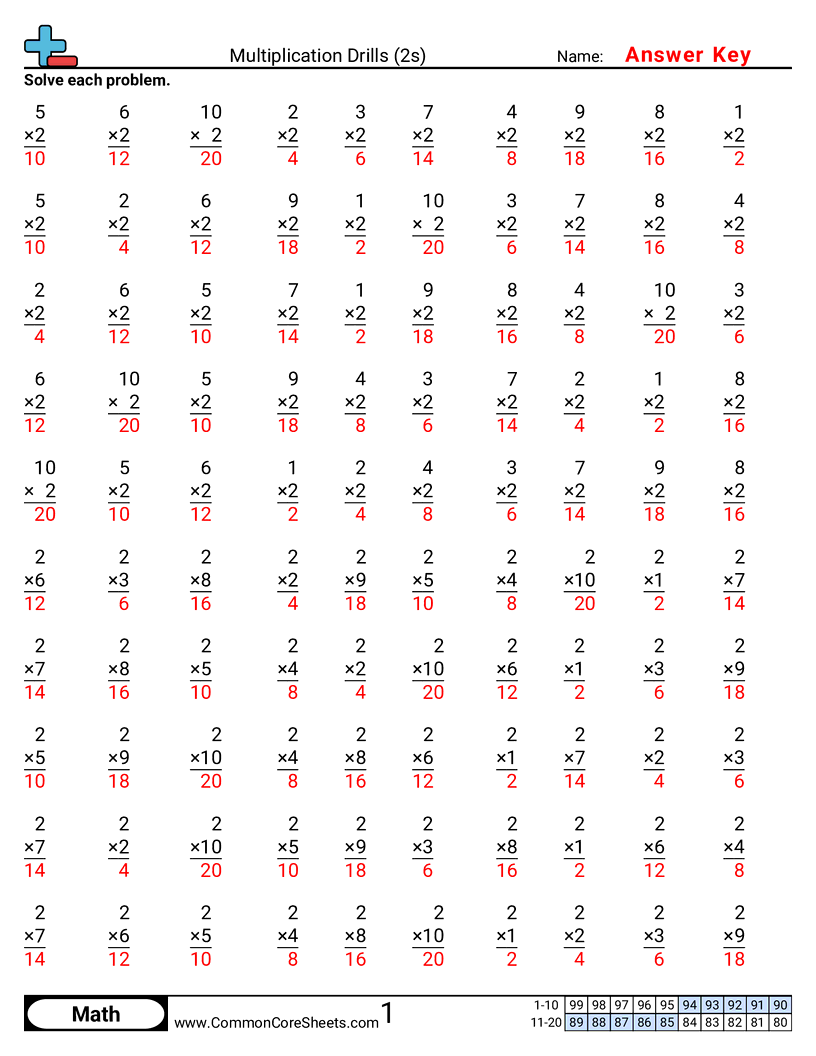 Related worksheet