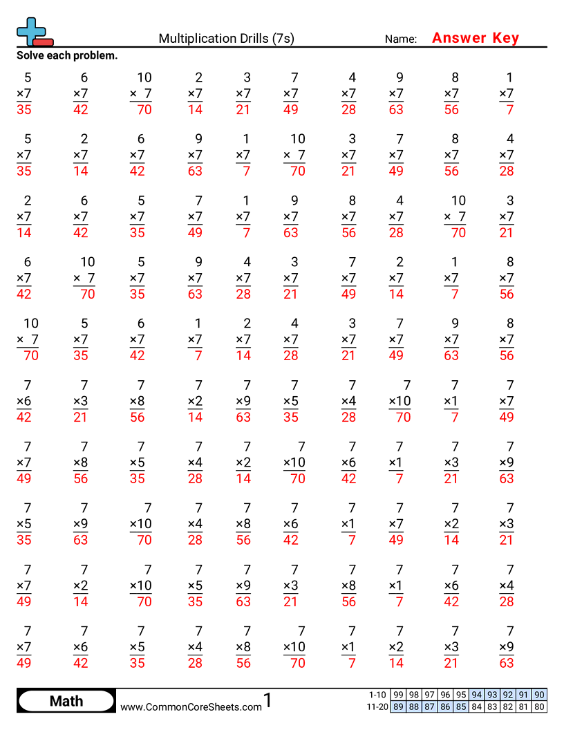 Related worksheet